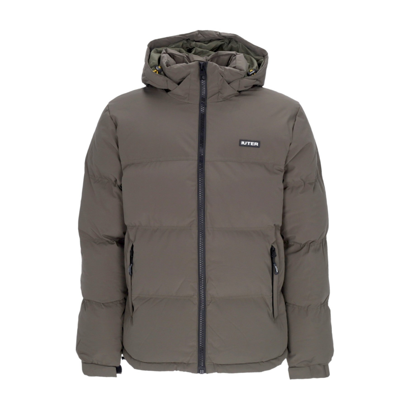 Herren-Pufferjacke, Army-Daunenjacke