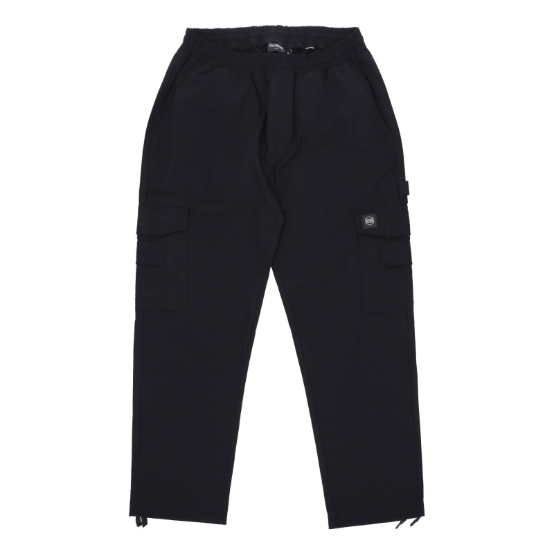 Lanced Classic Baggy Cargo Lange Herrenhose Schwarz