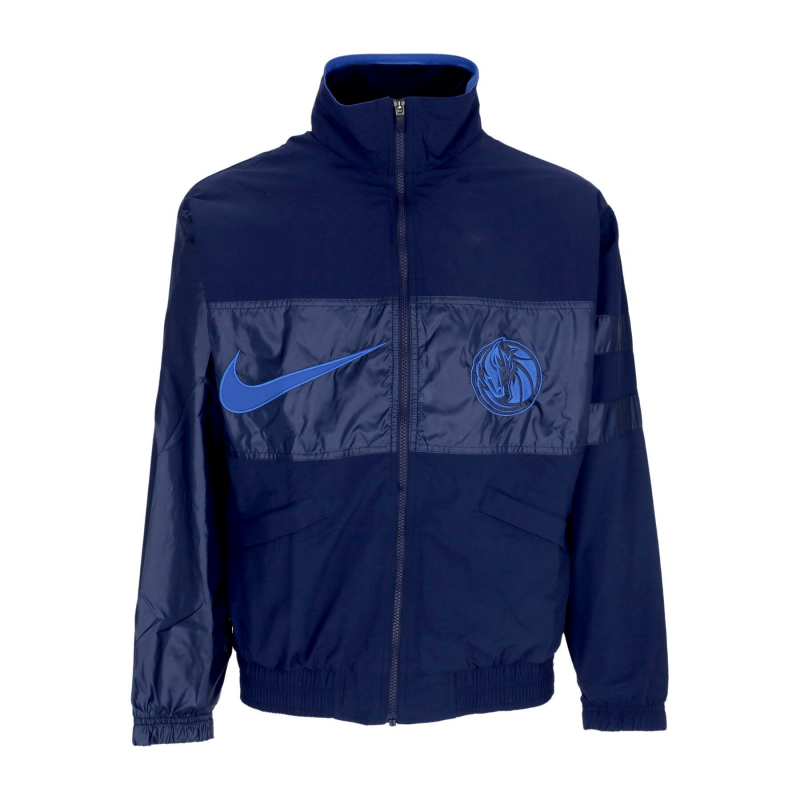 Herren-Trainingsjacke, leichte NBA-Courtside-Jacke, Dalmav College Navy/Game Royal