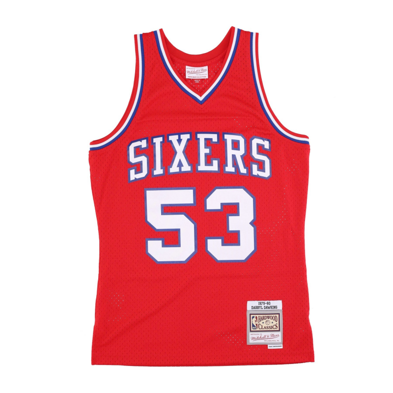 Herren-Basketball-Tanktop Nba Dark Jersey Hardwood Classics Nr. 53 Darryl Dawkins 1979-80 Phi76e