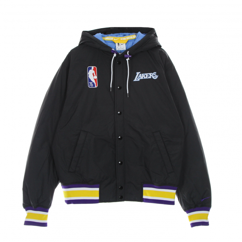 Herren NBA Courtside Full Zip Jacke Loslak Schwarz/Coast/Amarillo/Field Purple