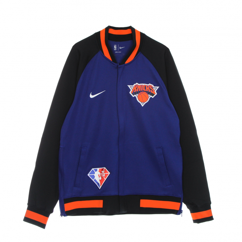 Herren College Lightweight Sweatshirt Nba Dri Fit Showtime L/s Jacke Neykni Rush Blau/Schwarz/WeiB