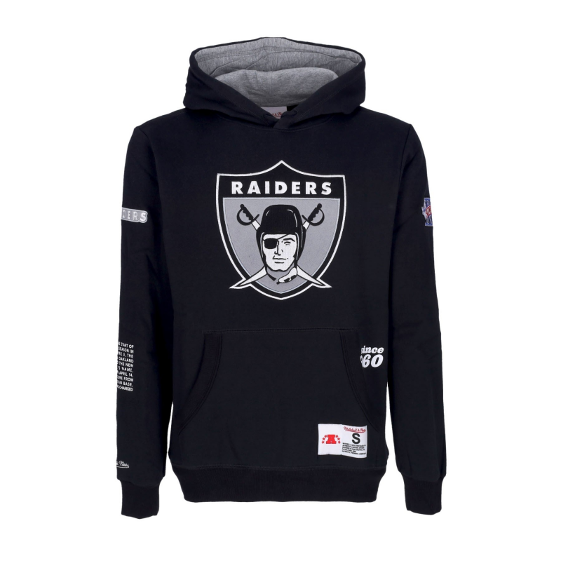Herren Kapuzenpullover Nfl Team Origins Fleece Hoodie Oakrai Schwarz