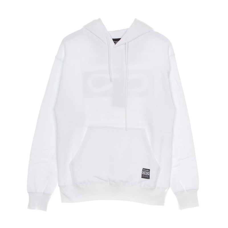 Herren Hoodie Label Hoodie WeiB
