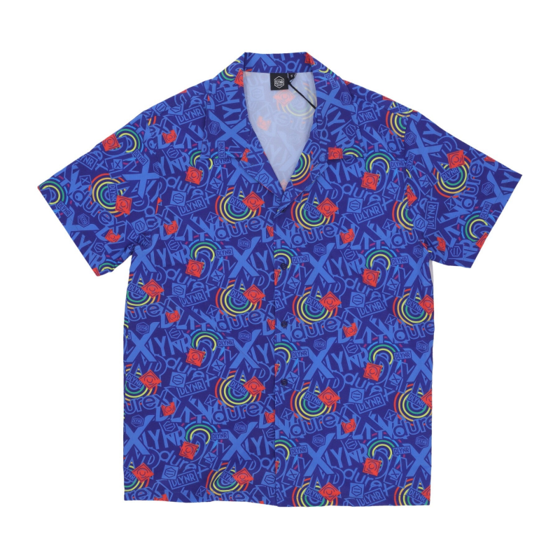 Kurzarm-Bowlingshirt fur Herren X Durex Blau