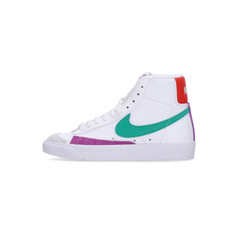W Blazer Mid 77 Damen-High-Schuh WeiB/Stadiongrun/Picante-Rot