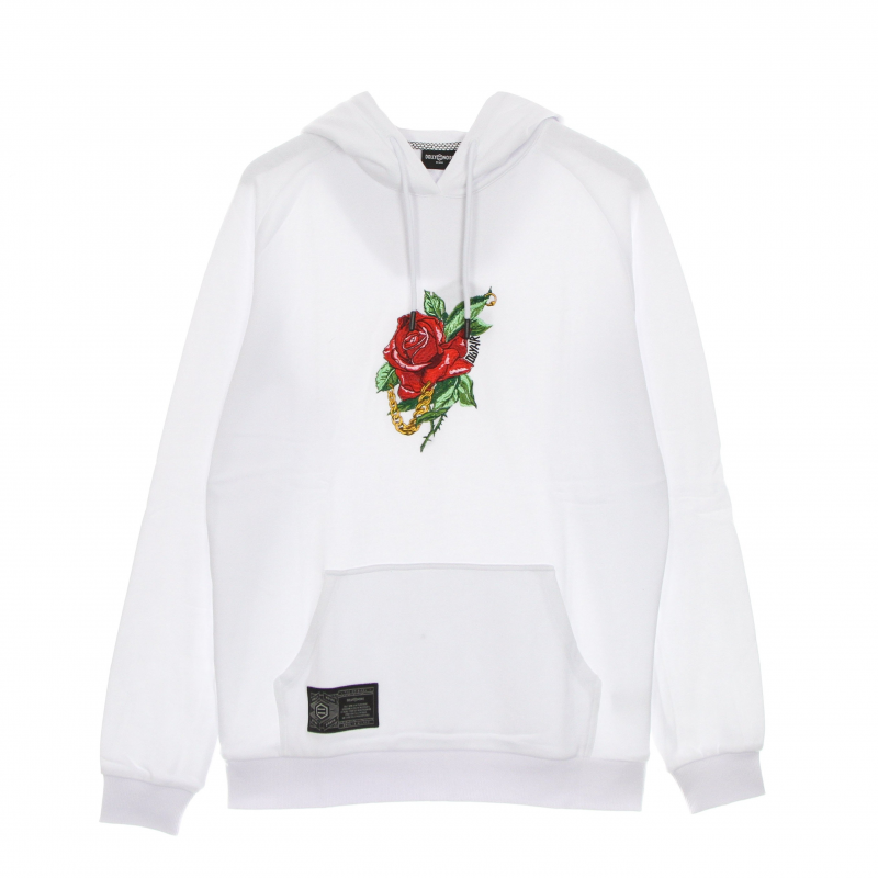 Leichtes Kapuzen-Sweatshirt fur Herren, rosa Kapuzenpullover, WeiB