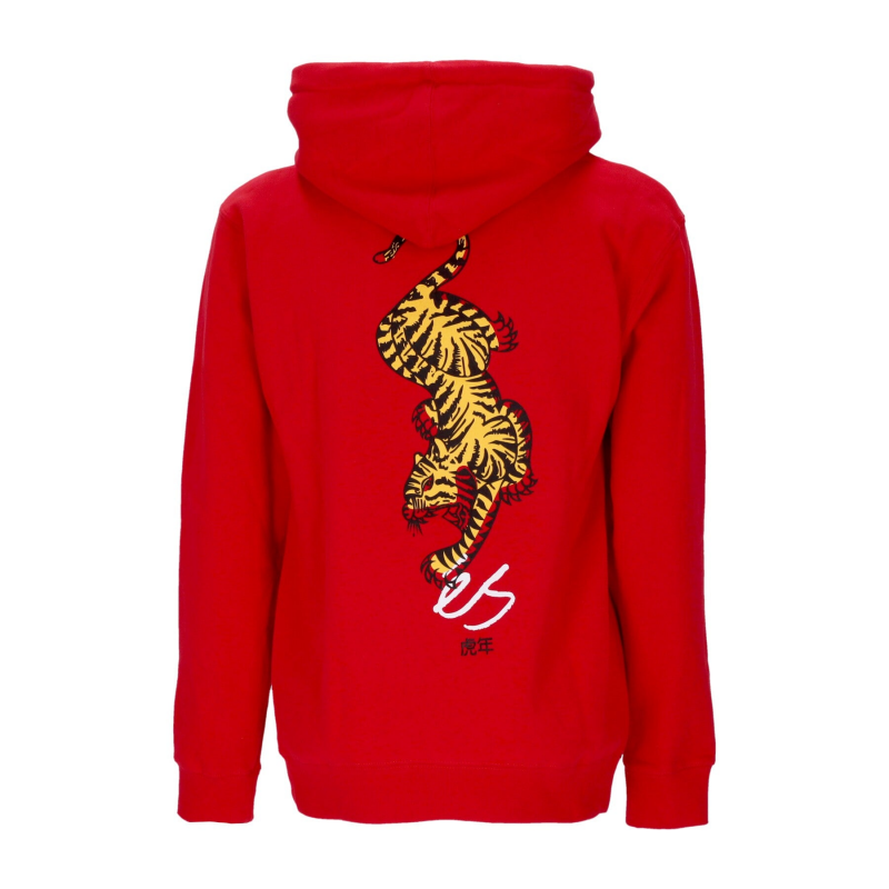 Herren Kapuzenpullover Tiger Block Hoodie Rot