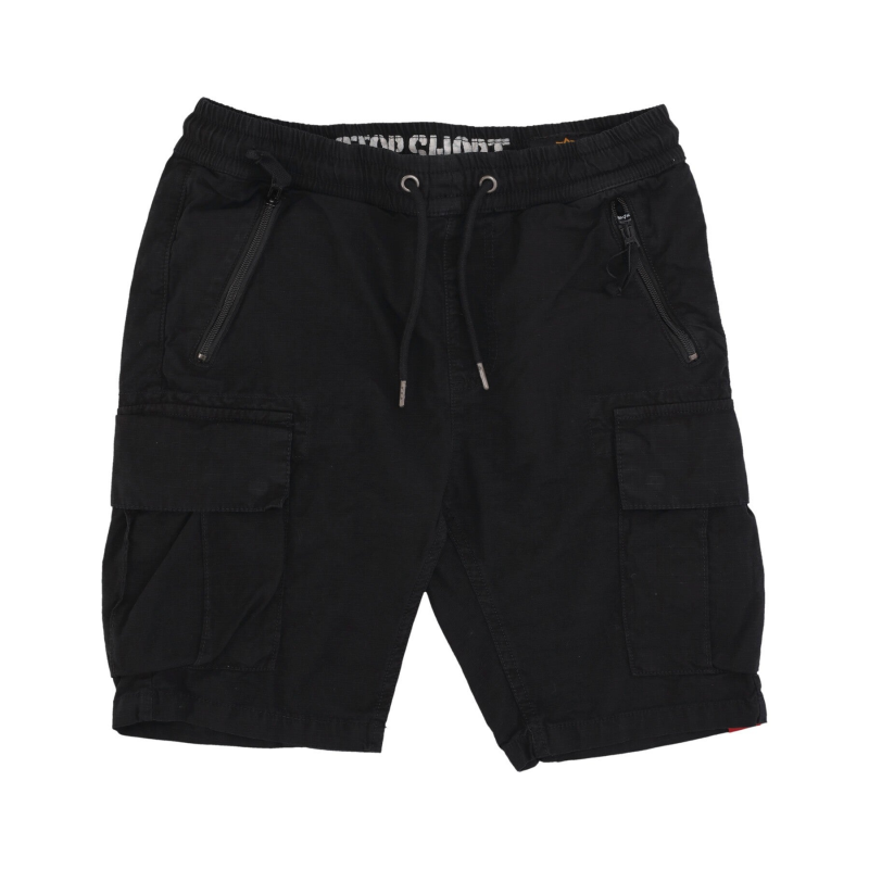 Herren Ripstop Jogger Short Schwarz