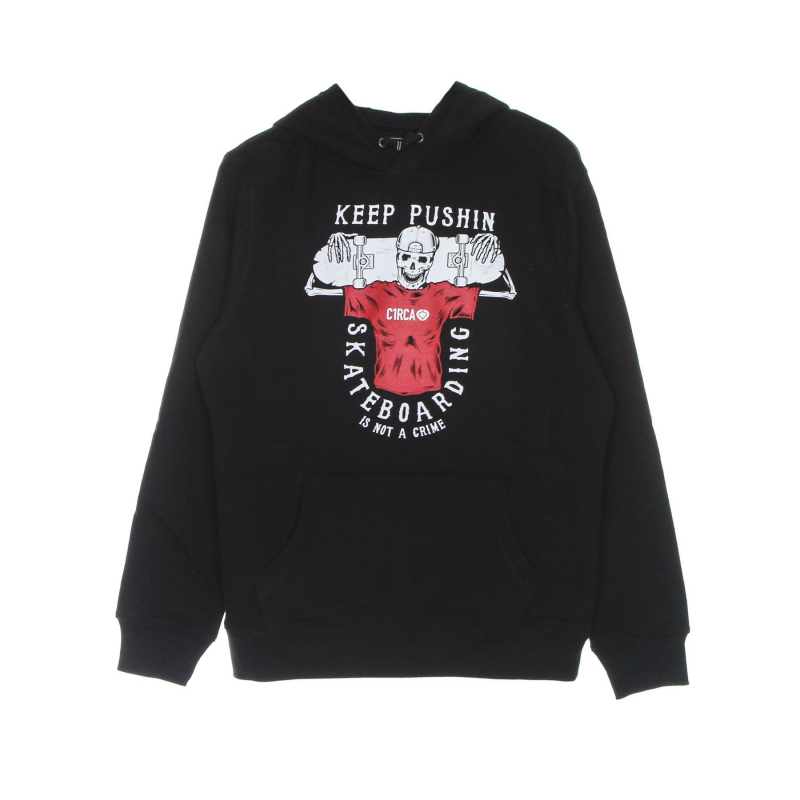 Keep Pushin Hood Herren-Sweatshirt Schwarz