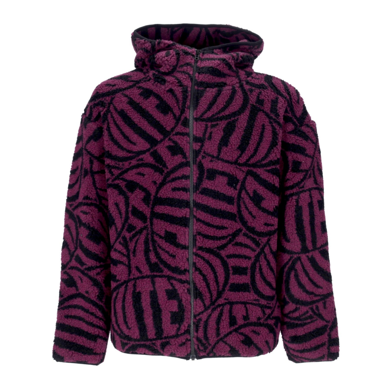 Herren Hungry Fur Zip Hoodie Schwarz