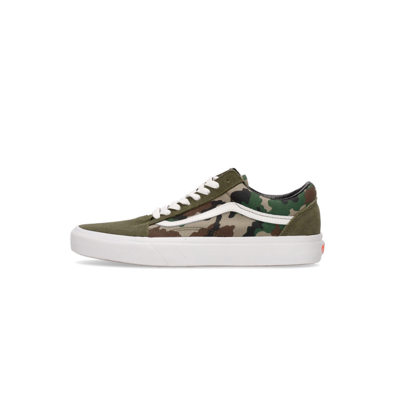 Old Skool Herren-Halbschuh Camo Oliv/WeiB