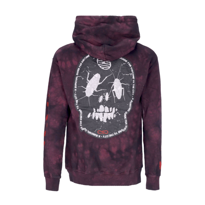 Rank Hoodie Tie Dye Braun Herren Kapuzenpullover