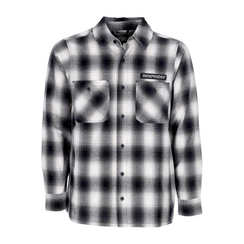 Tilden Flannel Herren Langarmshirt L/s Shirt Schwarz/WeiB