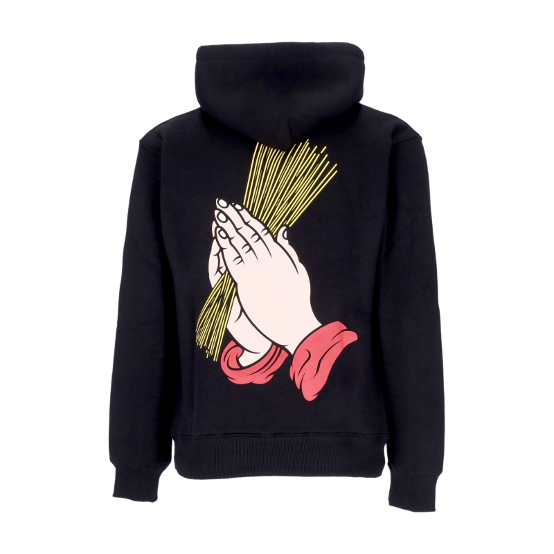 Holy Pasta Hoodie Herren Sweatshirt Schwarz