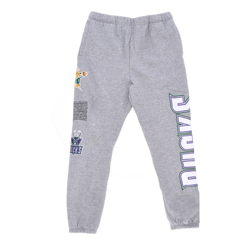 Fleece-Trainingshose fur Herren, Nba Team Origins Fleece-Hose, Hardwood Classics, Milbuc Grey Heather