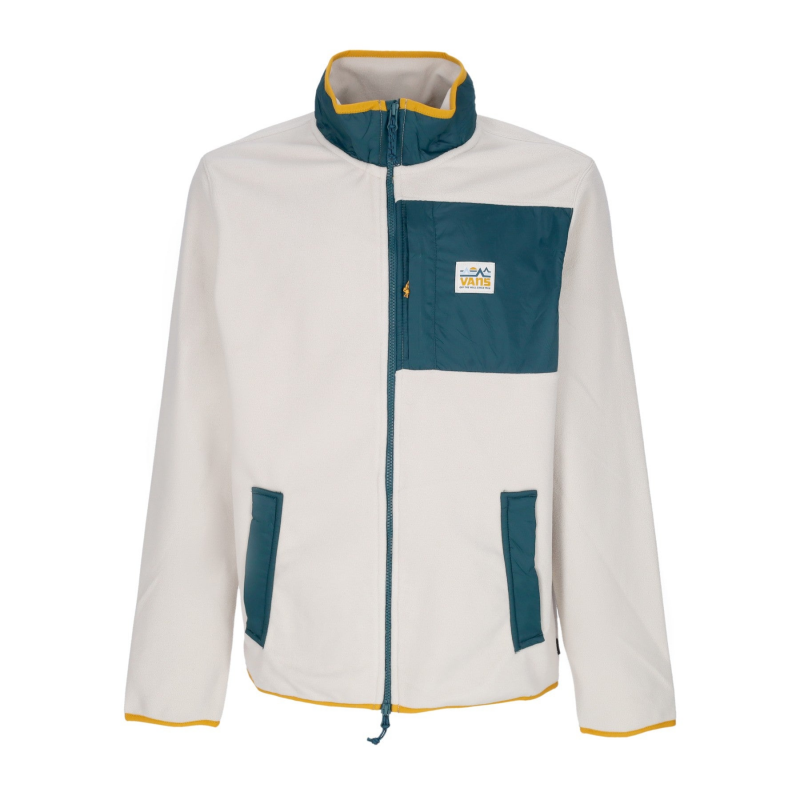 Mt Full Zip Herren-Fleecejacke Oatmeal/Deep Teal