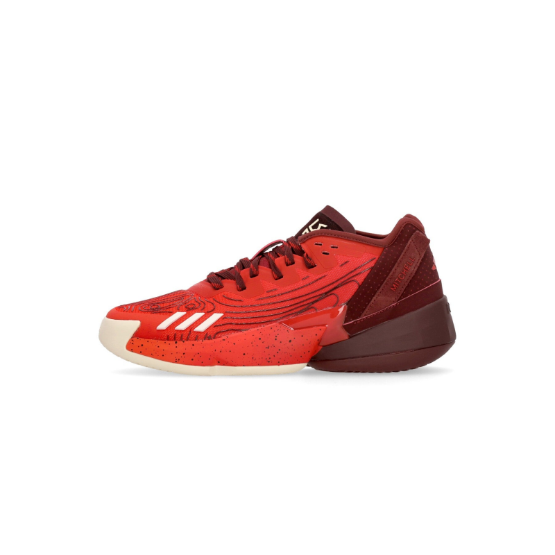 D.o.n. Herren-Basketballschuh Ausgabe 4 Besseres Scharlachrot/WolkenweiB/Schattenrot