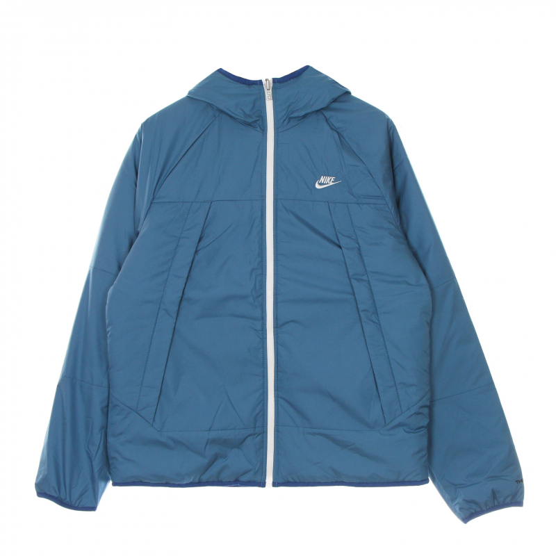 Therma Fit Legacy Reversible Kapuzenjacke fur Herren, Rift Blue/Saturn Gold/Sail