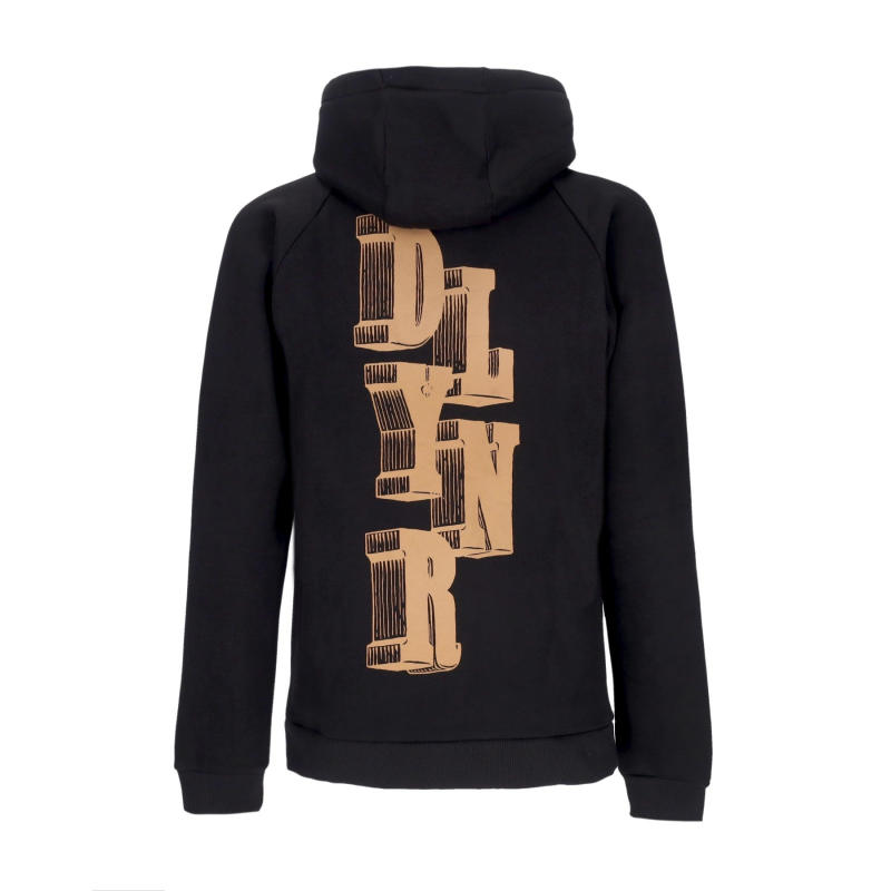 Kapuzenpullover mit Buchstabenblock fur Herren, Schwarz