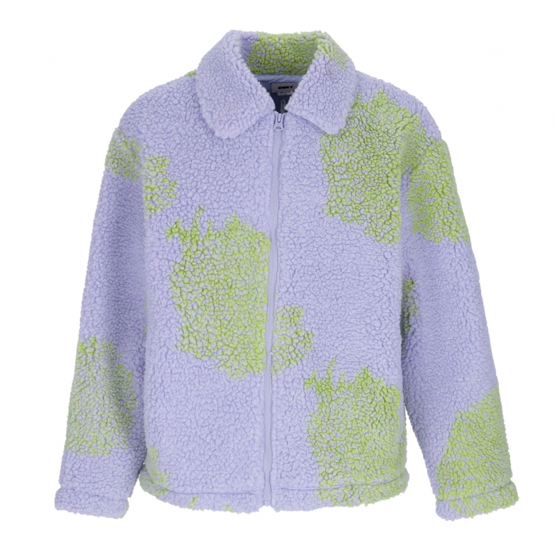 Teddy Bear Damen Bistro Sherpa Jacke Digital Violet Multi