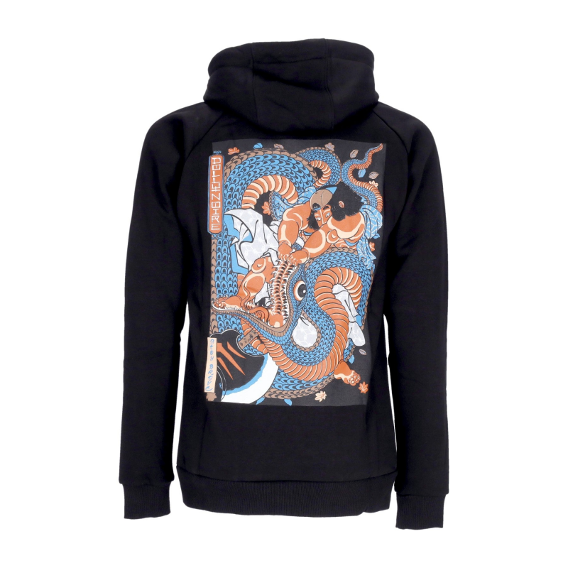 Kunyoshi Hoodie Herren Kapuzenpullover Schwarz/Rot/Blau