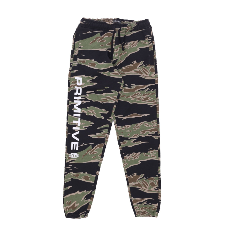 Tiger-Fleecehose fur Herren, Grun