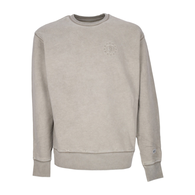 12 Galaxies Faded Crewneck Herren-Sweatshirt Khaki