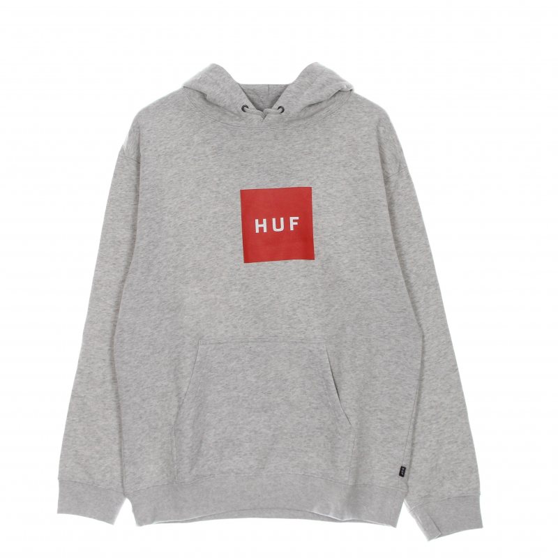Essentials Box Logo Herren Hoodie P/o Hoodie Athletic Heather