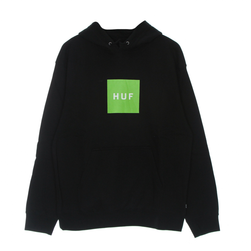 Essentials Box Logo Herren Hoodie P/o Hoodie Schwarz
