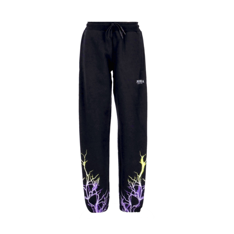 Leichte Herren-Trainingshose Lightning Pants Schwarz/Lila/Gelb