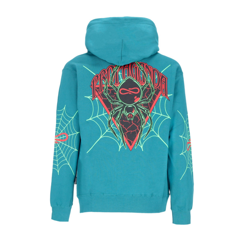 Herren Triangle Web Hoodie Petrol