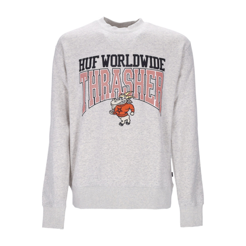 Candlestick Crewneck X Thrasher Athletic Heather Herren-Sweatshirt mit Rundhalsausschnitt
