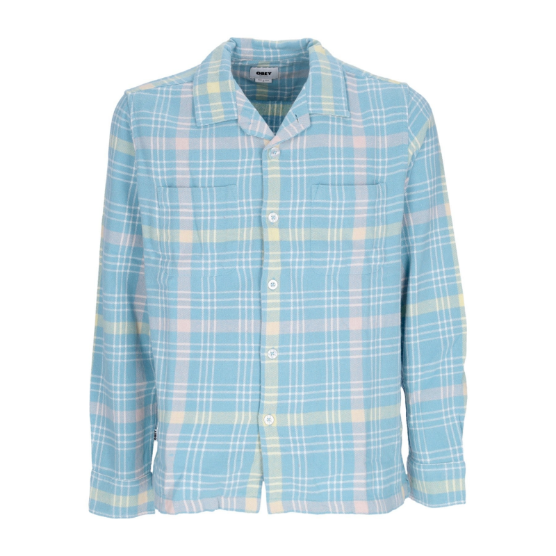 Wilson Woven Herren-Langarmshirt L/s Artic Blue Multi