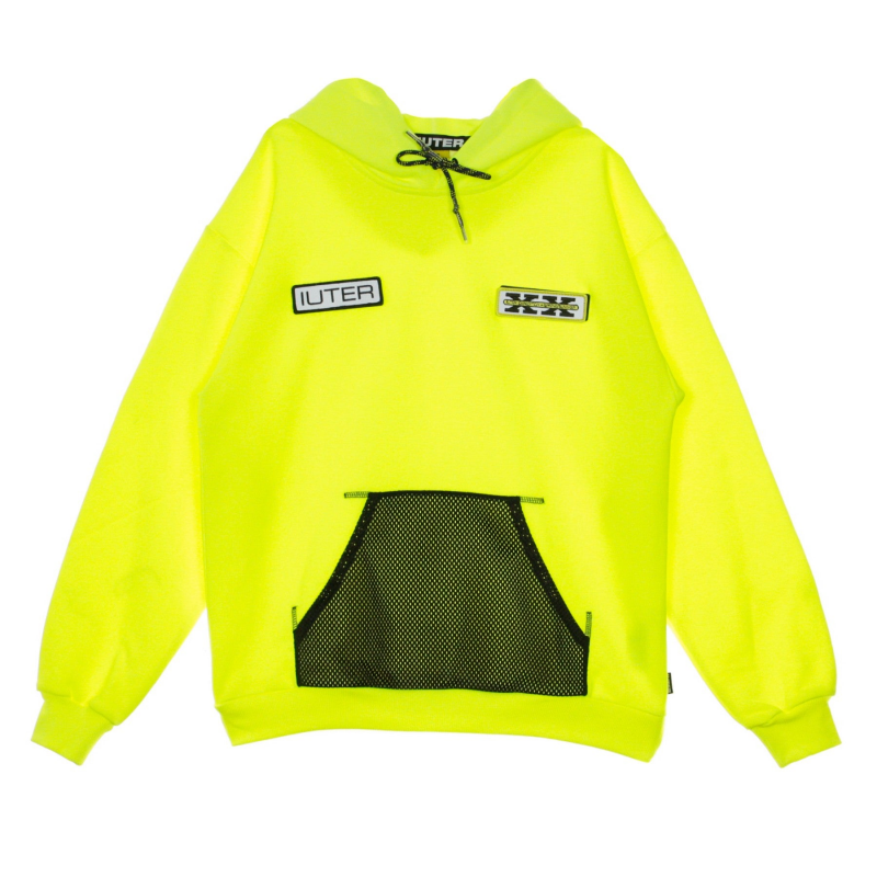 Leichter Herren-Hoodie mit Sichtbarkeit, neongelb