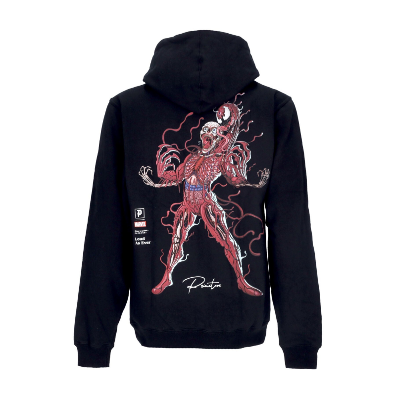 Carnage Hoodie X Marvel X Nychos Schwarzer Herren-Hoodie