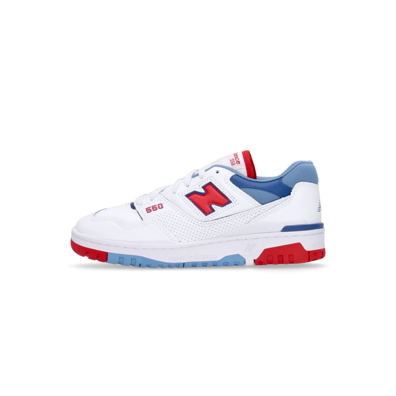 Niedriger Herrenschuh 550 WeiB/Rot/Blau