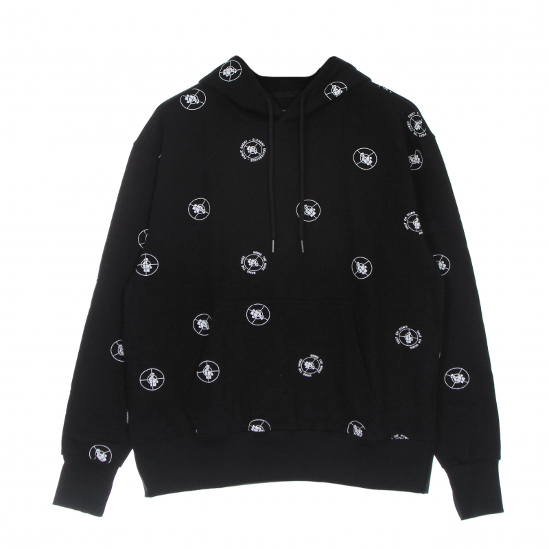 Leichtes Herren-Sweatshirt mit Kapuze Pexe Polka Hood Schwarz