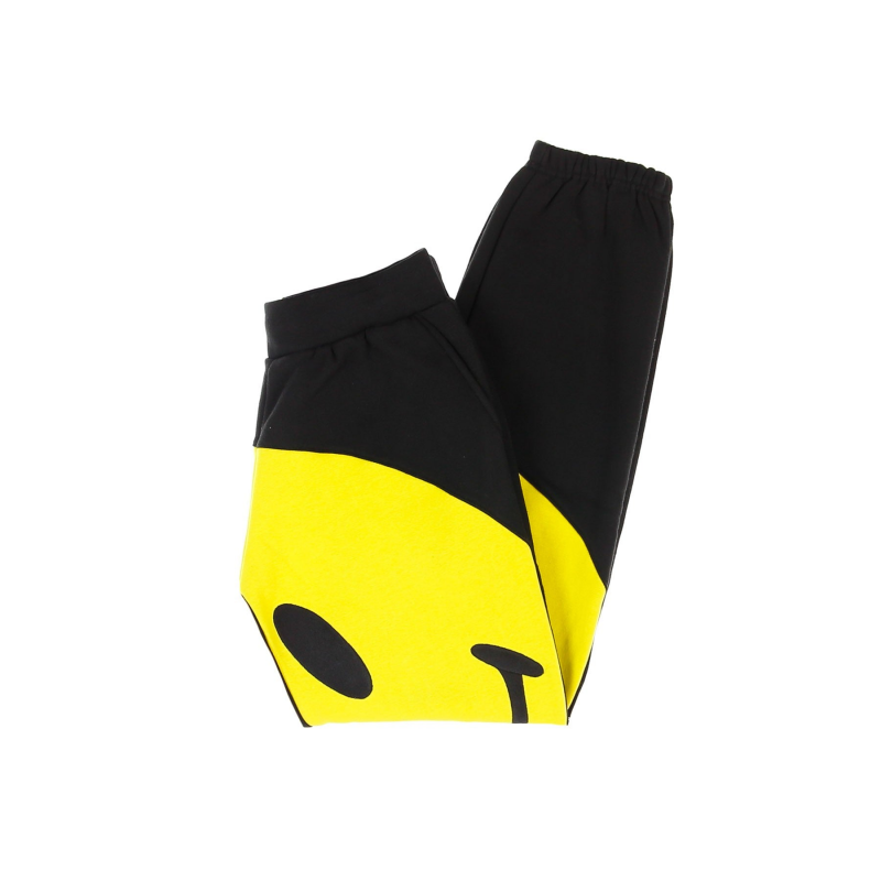 Big Smiley Jogginghose Herren Jogginghose Schwarz/Gelb