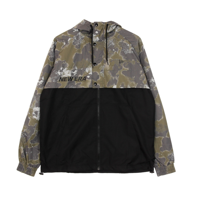 Ne Outdoor Utility Aop Windbreaker Laser Print/schwarz Herren-Windjacke