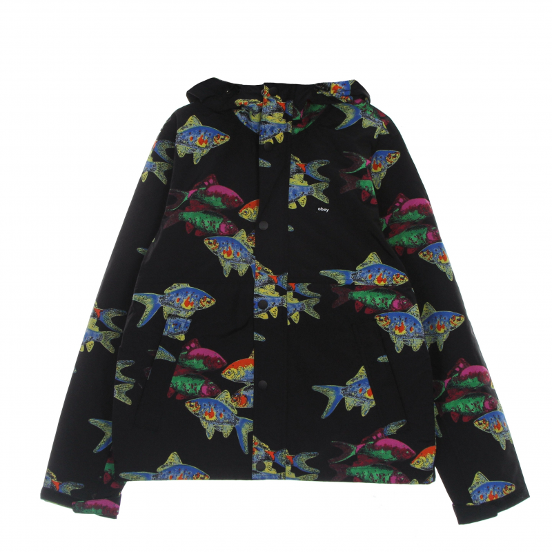 Fishbowl Jacke Herren Windjacke Schwarz Multi