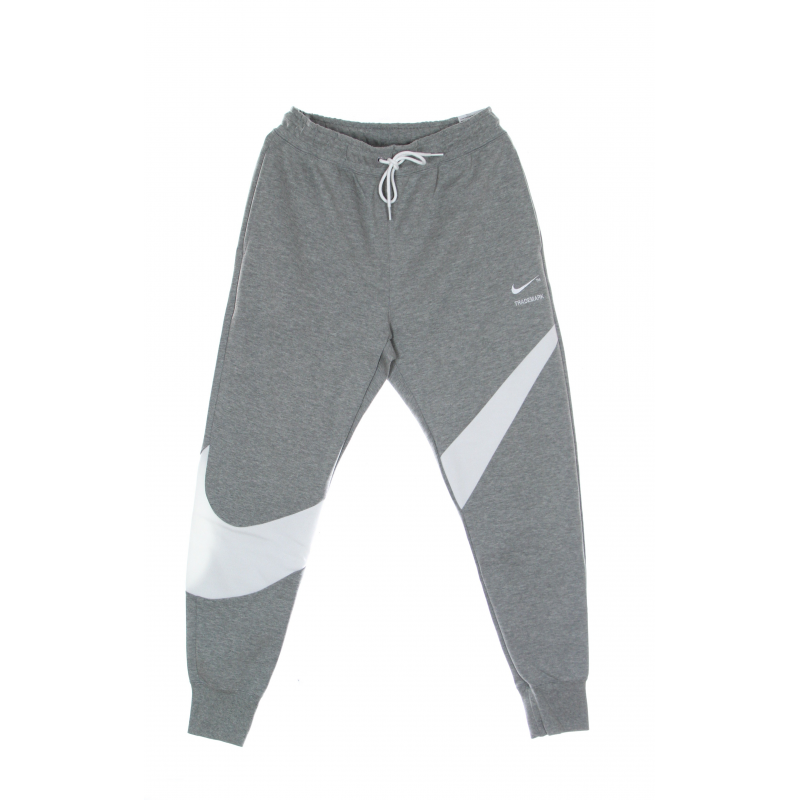Leichte Herren-Trainingshose Swoosh Tech Fleece Pant Dk Grey Heather/WeiB/WeiB