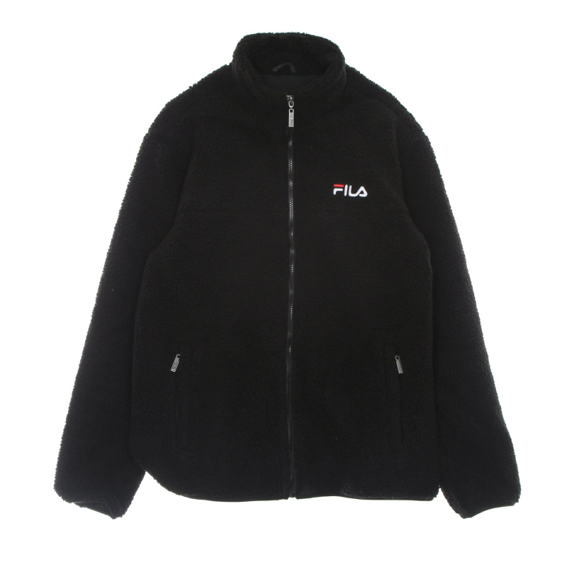 Herren Satoshi Sherpa Fleecejacke Schwarz