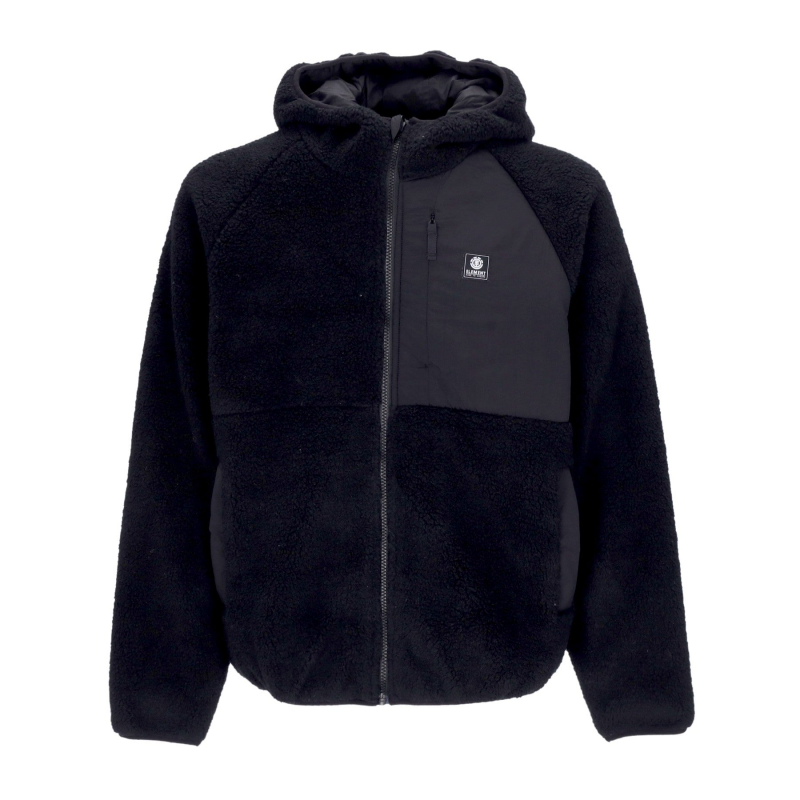 Herren Wolfe Zip Hoodie Flint Black
