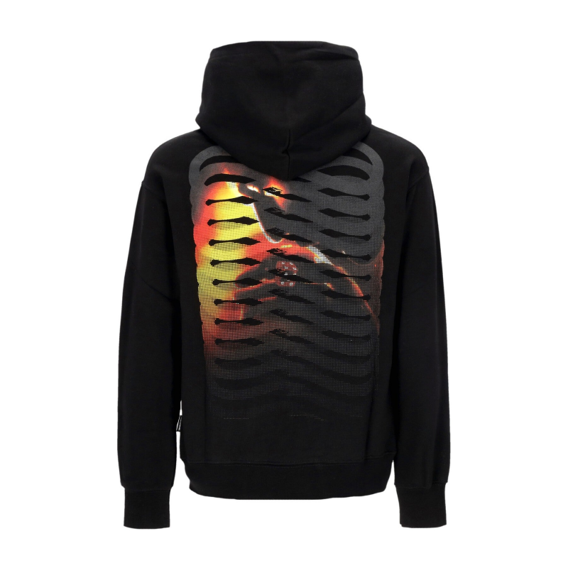 Leichtes Kapuzenpullover Herren Ribs Casino Hoodie Schwarz