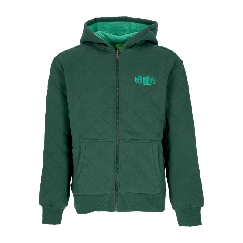 Workman Quilted Full Zip Hoodie fur Herren in Waldgrun