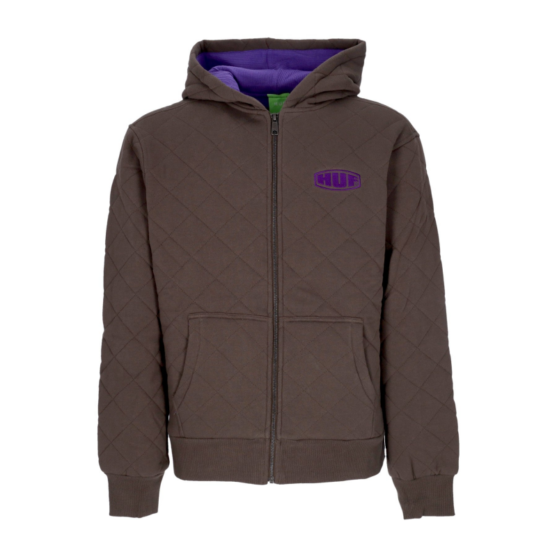 Workman Quilted Full Zip Chocolate Zip Hoodie fur Herren