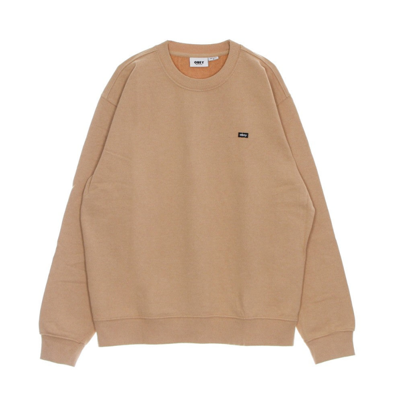 Leichtes Herren-Sweatshirt mit Rundhalsausschnitt, zeitloses, recyceltes, schweres Pigment-Rundhals-Sweatshirt mit Hasenpfote