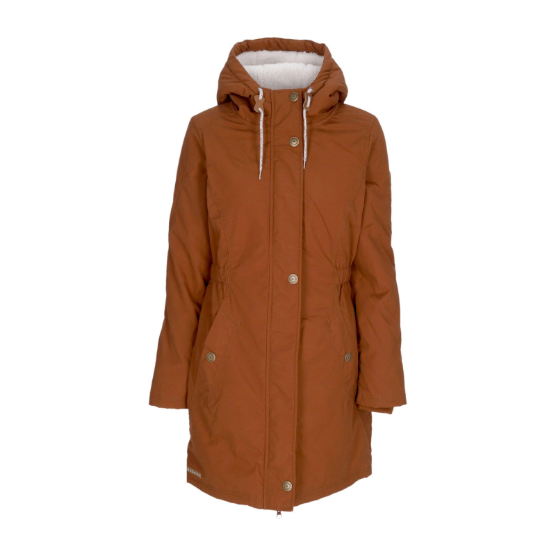 Holina Coat Teak Damen Lange Jacke