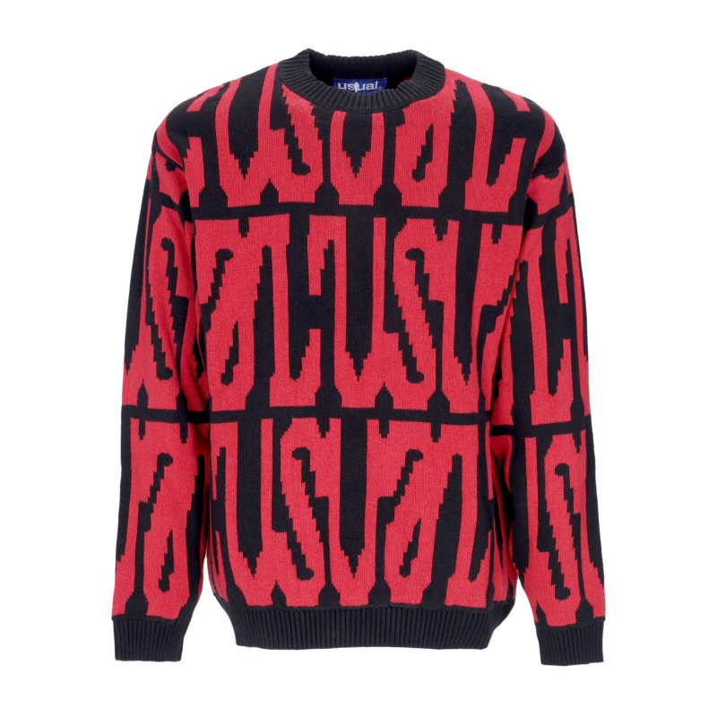 Digi Sweater Herrenpullover Schwarz/Rot